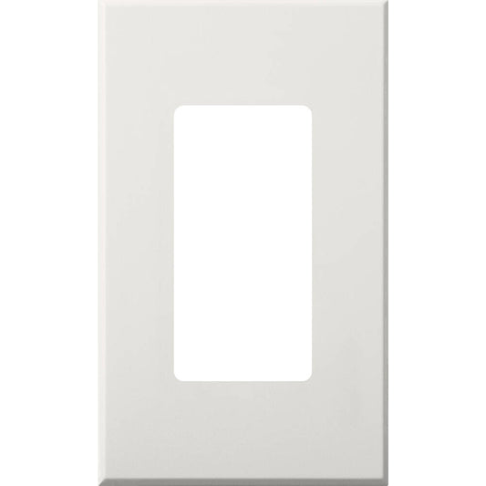 Lutron Nova T Screwless 1 Gang Wallplate, White (NT-R3-NFB-WH)