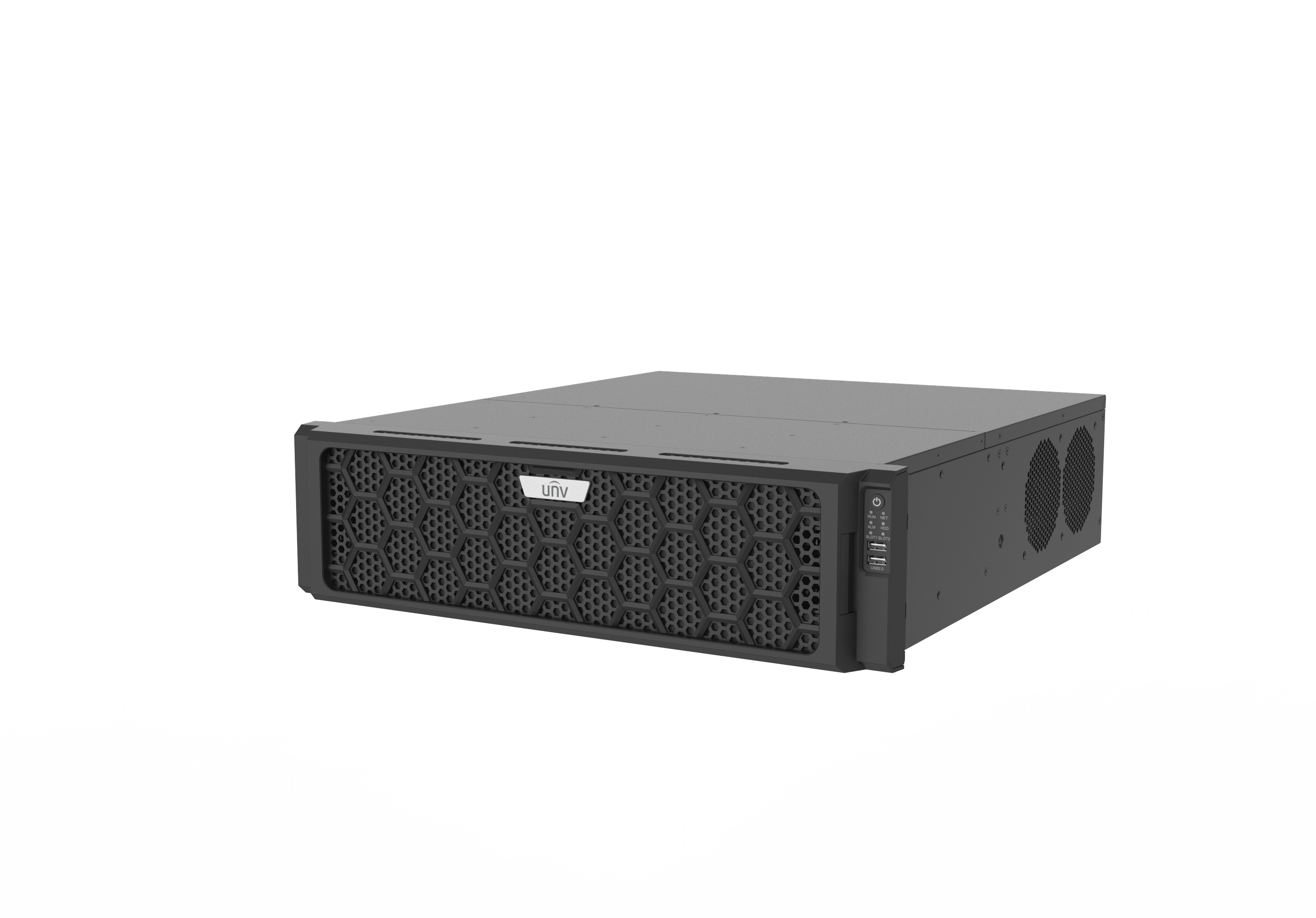 Uniview UNV 128 Channel 4K NVR, 16 SATA Ports, Hot Plug HDD, 4 NIC (NVR516-128E-R)