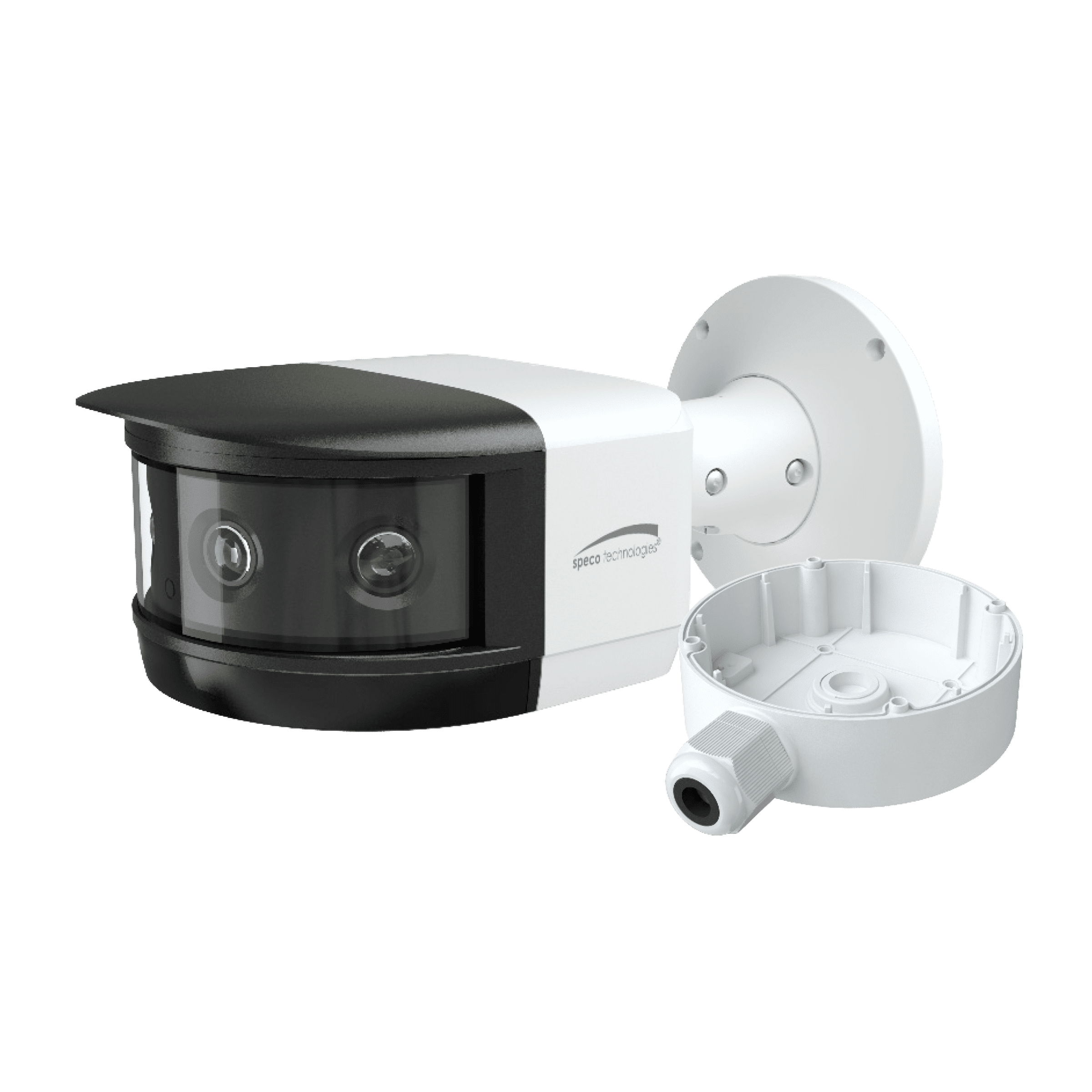 Speco 8MP IP Panoramic Multi-Sensor Fixed Lens Bullet Camera,IR,Adv Analytics (SPE-O8FBMS1)