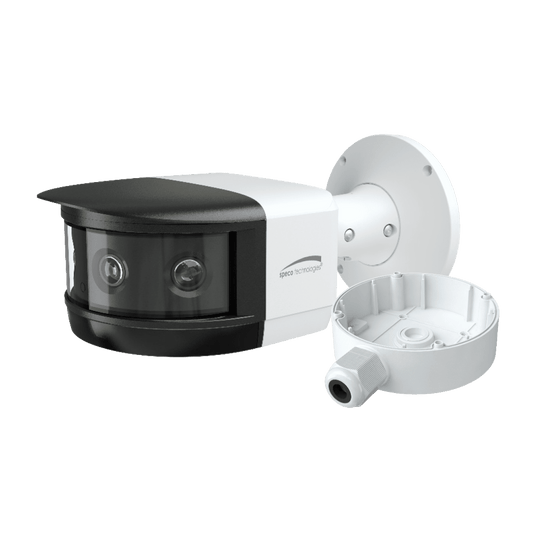 Speco 8MP IP Panoramic Multi-Sensor Fixed Lens Bullet Camera,IR,Adv Analytics (SPE-O8FBMS1)