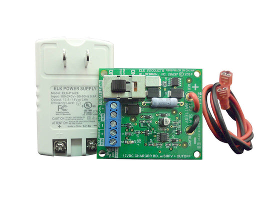 Elk Plug-in Power Supply with Charger Kit 12VDC 2.4A (P1224)