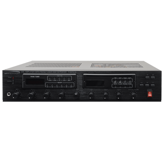 Speco 60W PA Amplifier with AM/FM Tuner and CD Player (SPE-P60FACD)