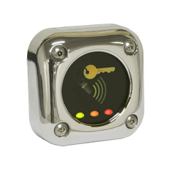 Paxton Proximity Metal Reader, Polished Chrome, UL approved (PAX-390-727-US)