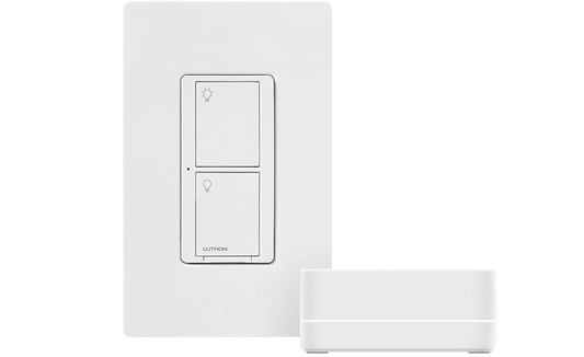 Lutron Caseta Wireless Starter Kit with Bridge, Smart Switch (P-BDG-PKG1WS-C)