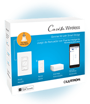 Lutron Caseta Wireless PRO Kit In-Wall Dimmer, Smart Bridge, Pico Remote (P-BDGPRO-PKG1W-C)