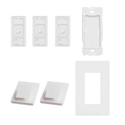 Lutron Caseta Wireless PRO Kit Smart Bridge, 3 x Audio Pico, 2 Ped, WBX, CW1 (P-BDGPRO-PKG3AWC)