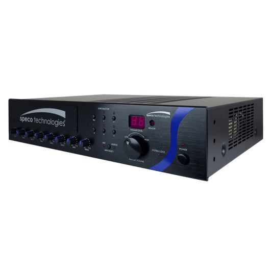 Speco 120W PA Mixer Amplifier with Module Bay (SPE-PBM120A)
