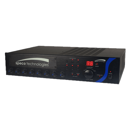 Speco 60W PA Mixer  Amplifier with Module Bay (SPE-PBM60A)