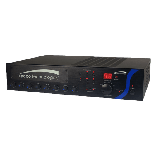 Speco 60W PA Mixer  Amplifier with Module Bay (SPE-PBM60A)
