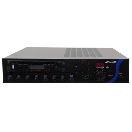 Speco 60W PA Mixer Amplifier with USB/Tuner/CD (SPE-PBM60AU)