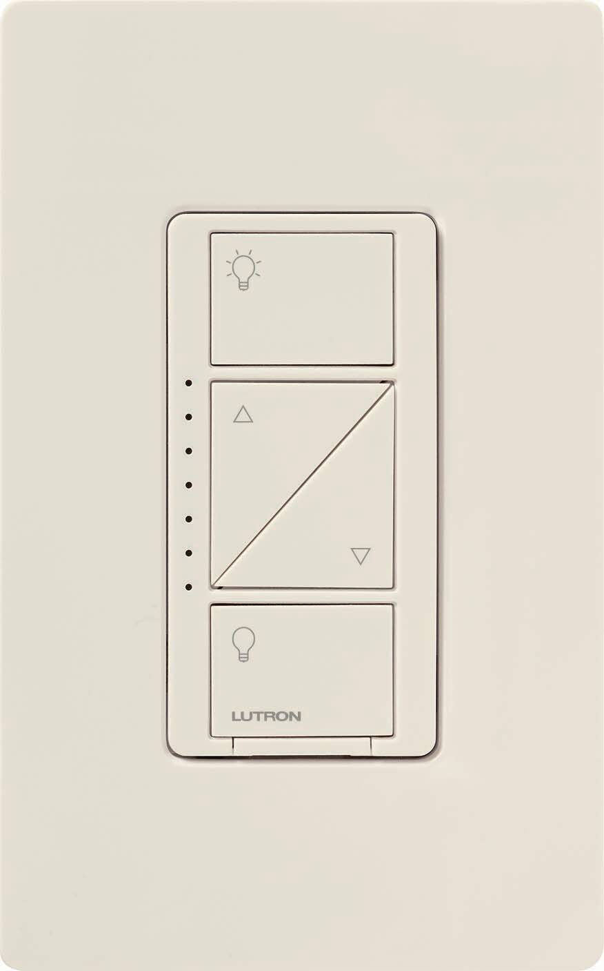 Lutron Caseta Wireless In-Wall Dimmer, Light Almond (PD-6WCL-LA-C)