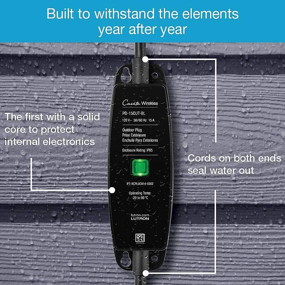 Lutron Caseta Outdoor Smart Plug (PD-15OUT-BL)
