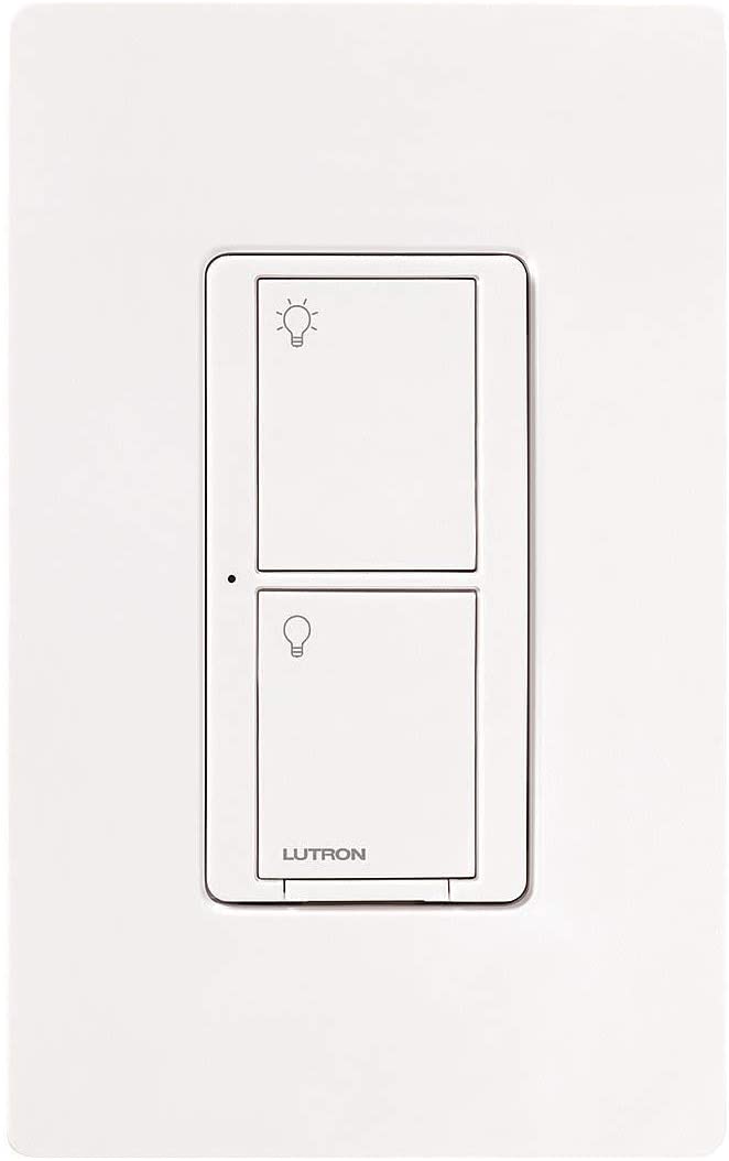 Lutron Caseta Wireless PRO 5A In-Wall, Dual Voltage, No Neutral Switch, White (PD-5WS-DV-WH)