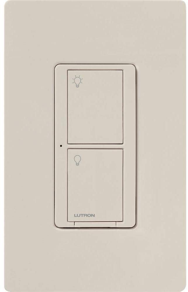 Lutron Caseta Wireless 6A In-Wall Switch, Light Almond (PD-6ANS-LA)