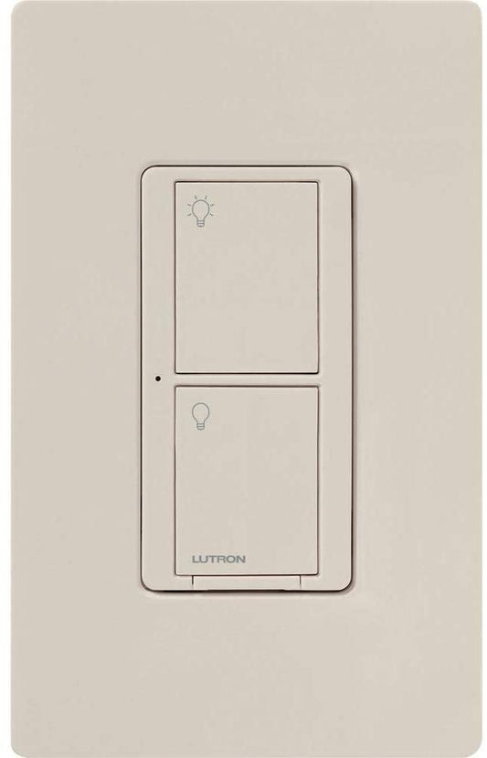 Lutron Caseta Wireless 6A In-Wall Switch, Light Almond (PD-6ANS-LA)