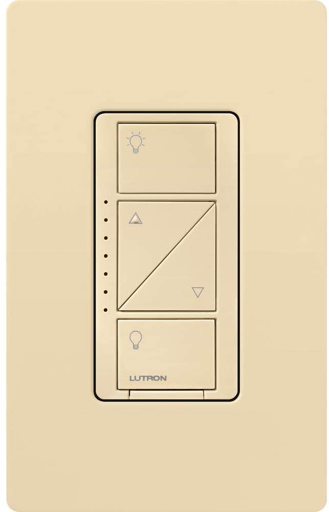 Lutron Caseta Wireless In-Wall Dimmer, Ivory (PD-6WCL-IV-C)