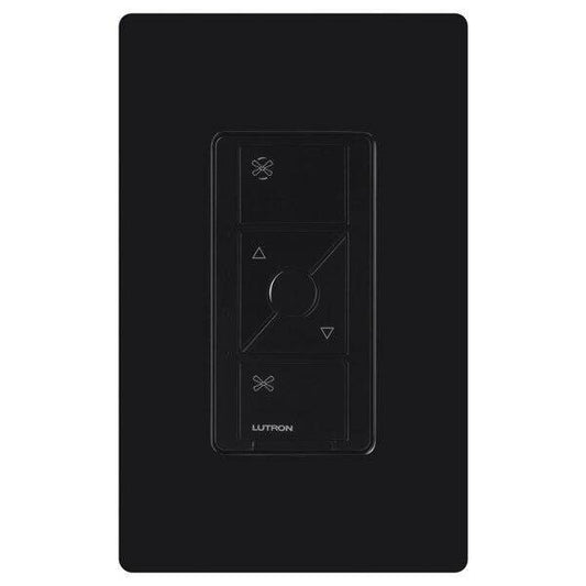 Lutron Caseta Wireless In-Wall Smart Fan Speed Control Switch, Black (PD-FSQN-BL)