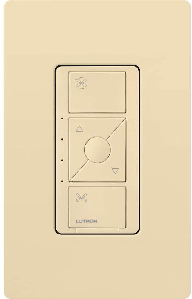 Lutron Caseta Wireless In-Wall Smart Fan Speed Control Switch, Ivory (PD-FSQN-IV)