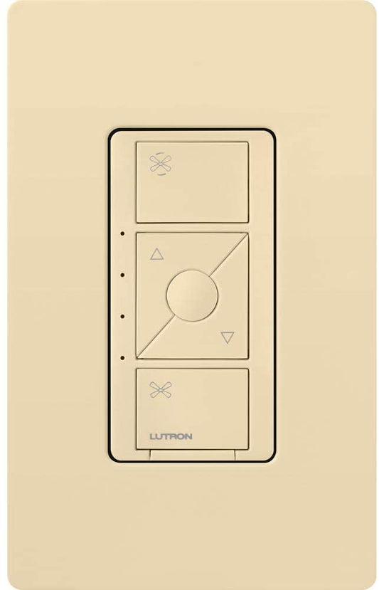 Lutron Caseta Wireless In-Wall Smart Fan Speed Control Switch, Ivory (PD-FSQN-IV)