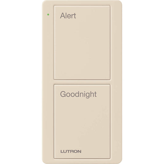 Lutron Pico Remote 2 Button Bedside Scene, Light Almond (PJ2-2B-GLA-P02)