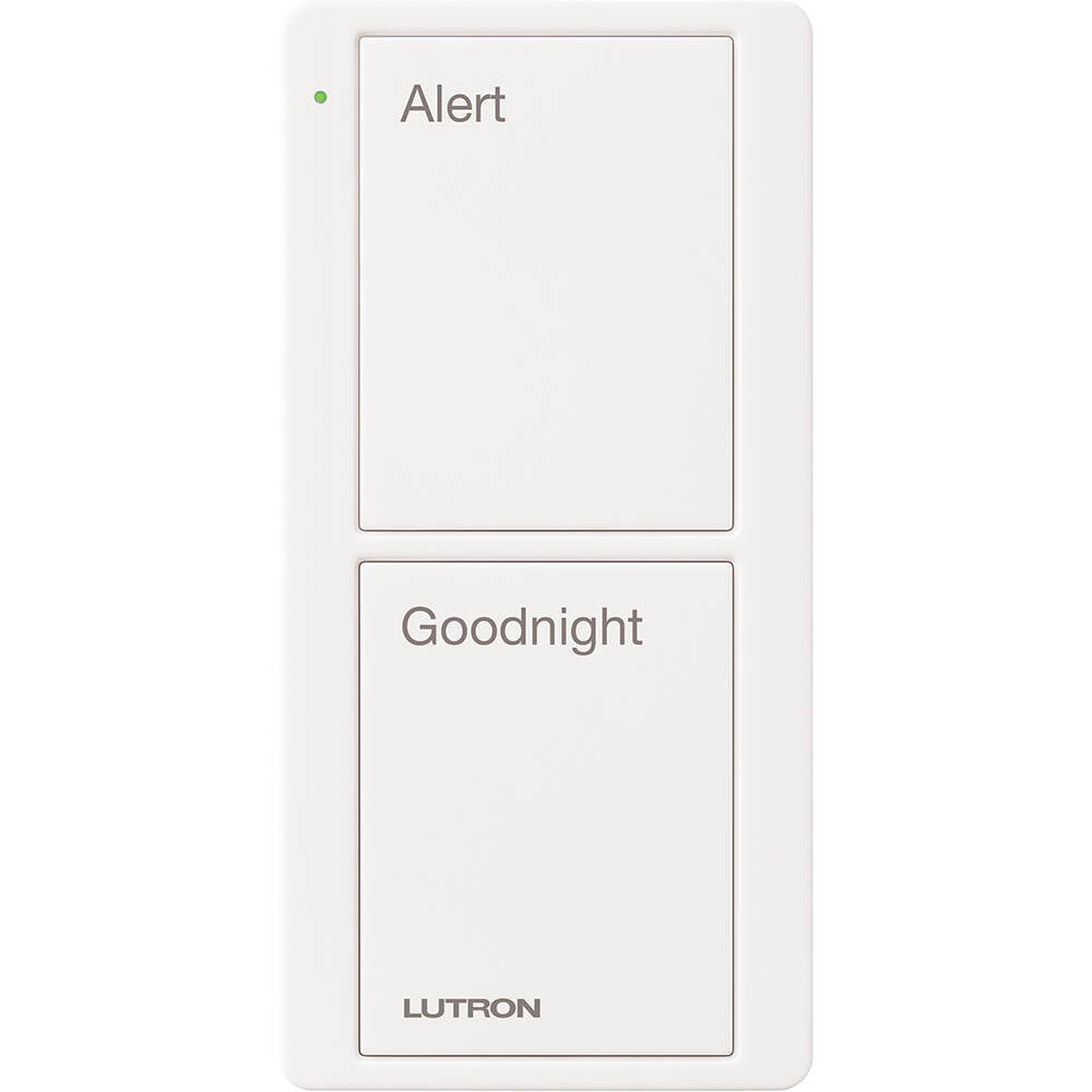 Lutron Pico Remote 2 Button Bedside Scene, White (PJ2-2B-GWH-P02)