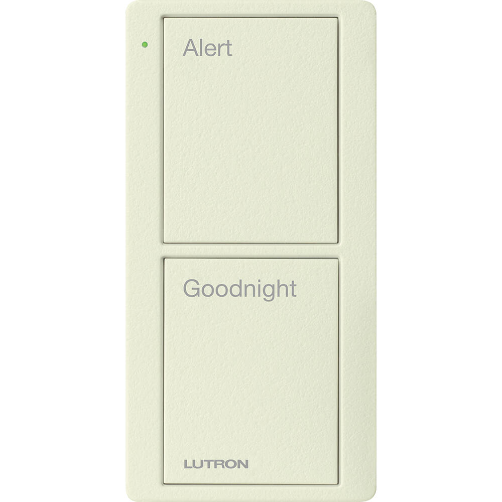 Lutron Pico Remote 2 Button Bedside Scene, Biscuit (PJ2-2B-TBI-P02)