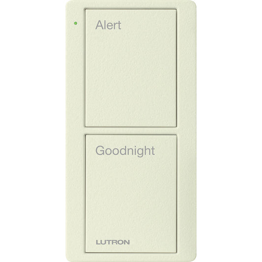 Lutron Pico Remote 2 Button Bedside Scene, Biscuit (PJ2-2B-TBI-P02)