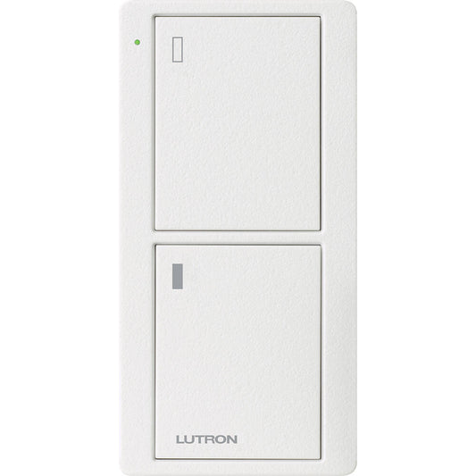 Lutron Pico Remote 2 Button Power Icon, Snow (PJ2-2B-TSW-L02)