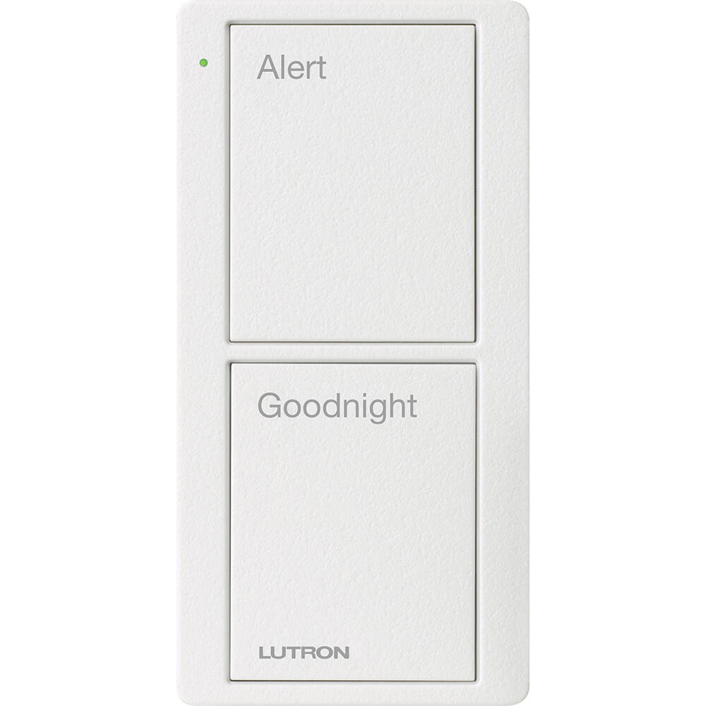 Lutron Pico Remote 2 Button Bedside Scene, Snow (PJ2-2B-TSW-P02)