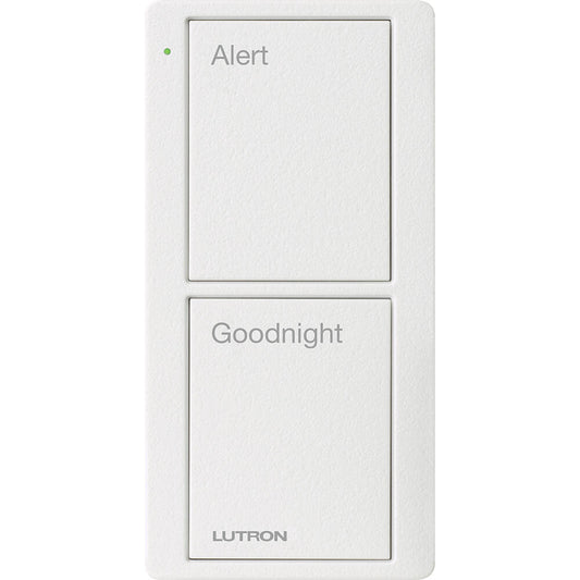 Lutron Pico Remote 2 Button Bedside Scene, Snow (PJ2-2B-TSW-P02)