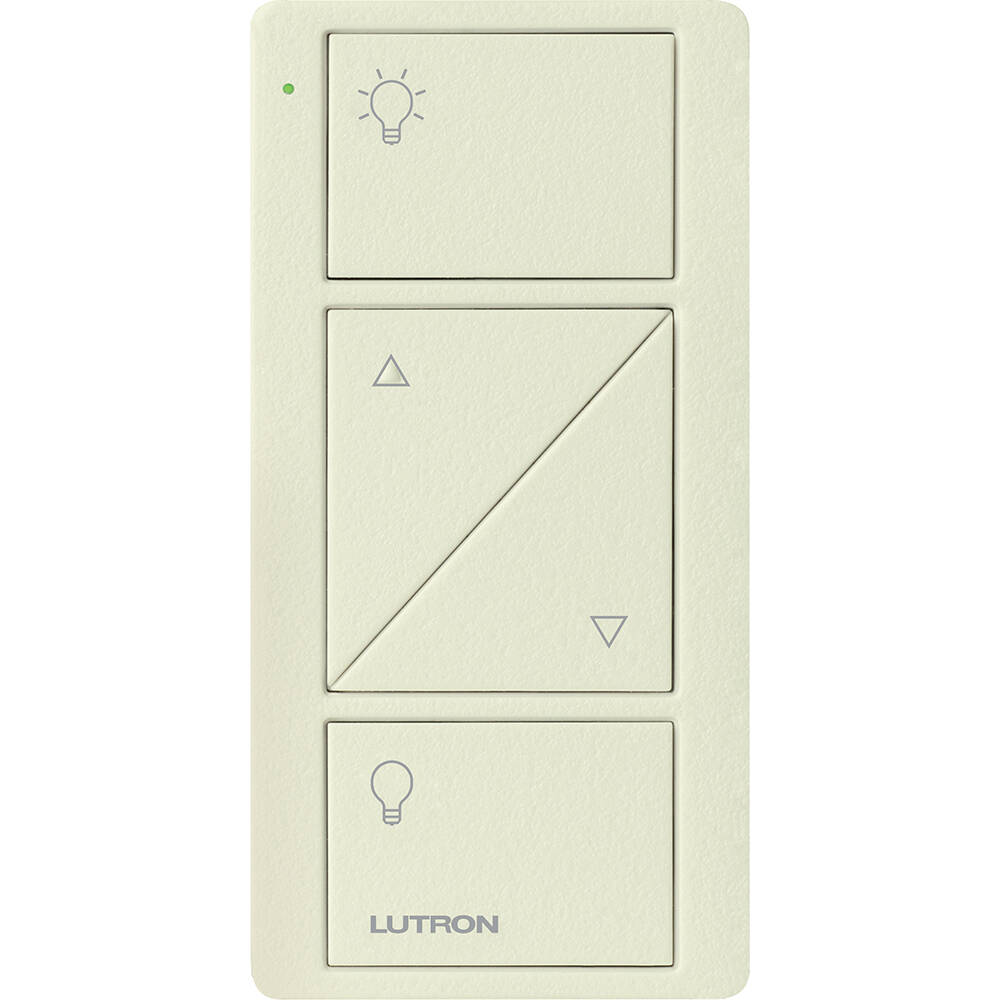 Lutron Pico Remote 2 Button Raise Lower Light Icon, Biscuit (PJ2-2BRL-TBI-L01)