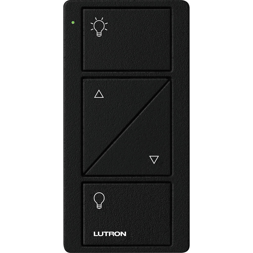Lutron Pico Remote 2 Button Raise Lower Light Icon, Midnight (PJ2-2BRL-TMN-L01)