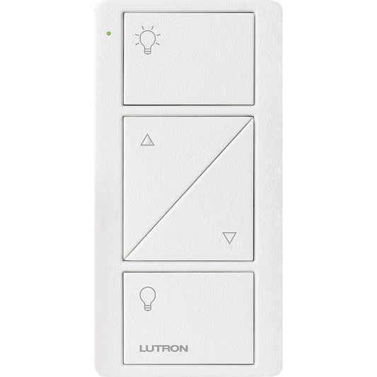 Lutron Pico Remote 2 Button Raise Lower Light Icon, Snow (PJ2-2BRL-TSW-L01)