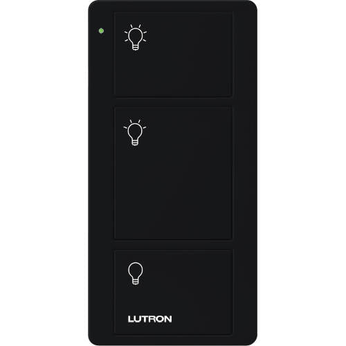 Lutron Pico Remote with LED, Black (PJ2-3B-GBL-L01)