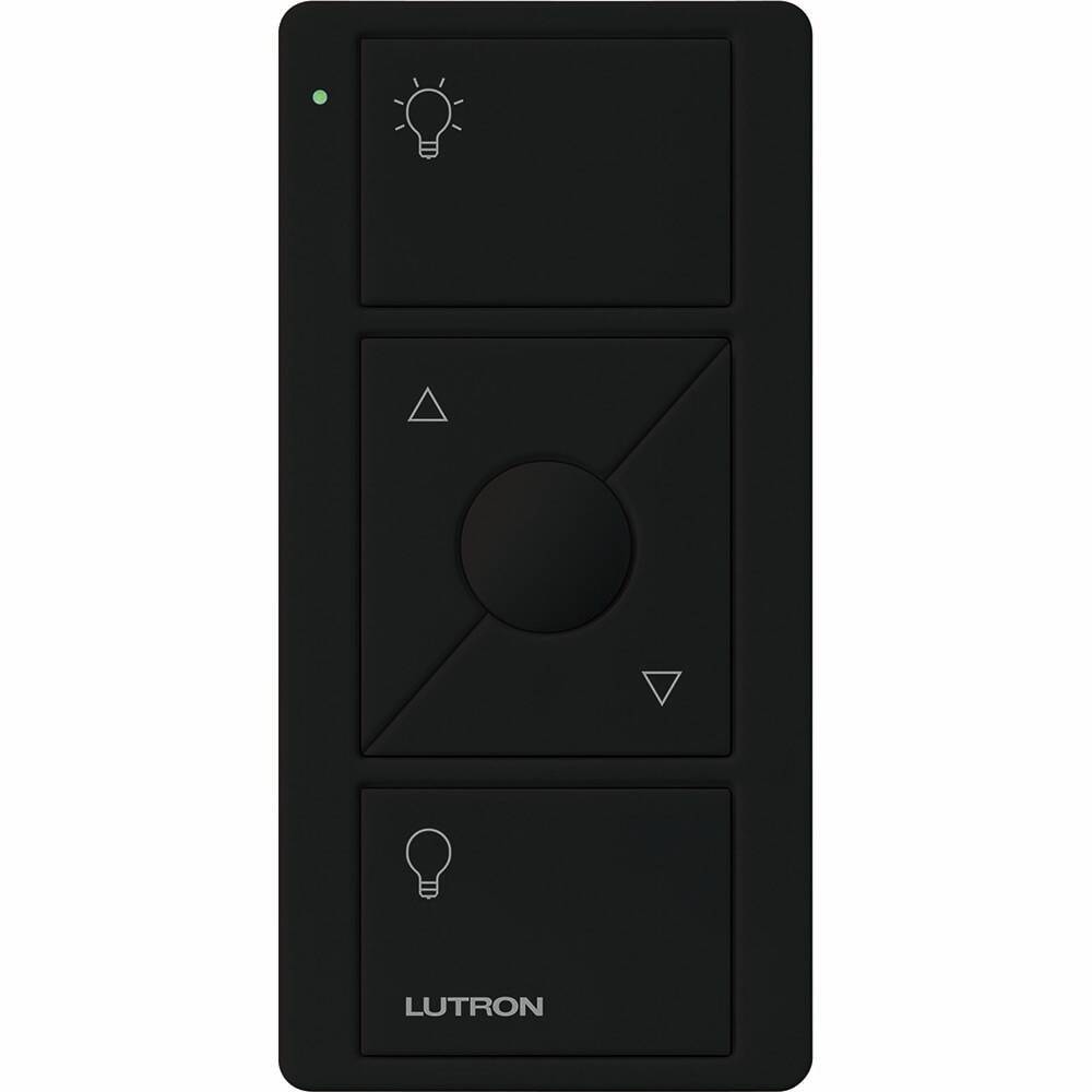 Lutron Pico Remote 3 Button Raise Lower with LED, Black (PJ2-3BRL-GBL-L01)