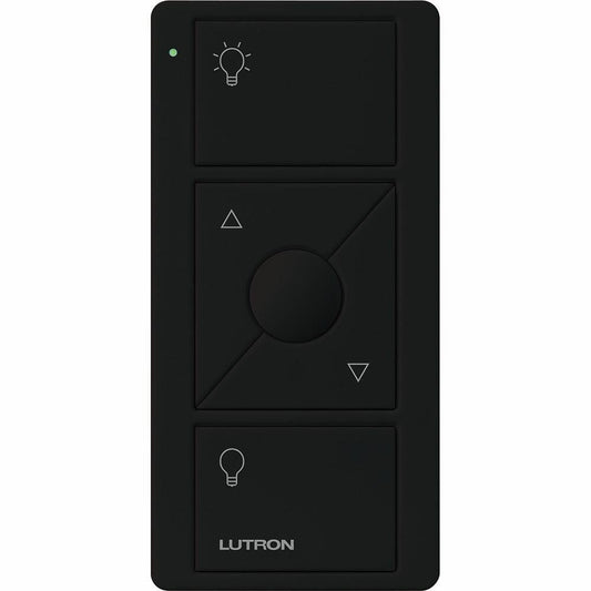 Lutron Pico Remote 3 Button Raise Lower with LED, Black (PJ2-3BRL-GBL-L01)