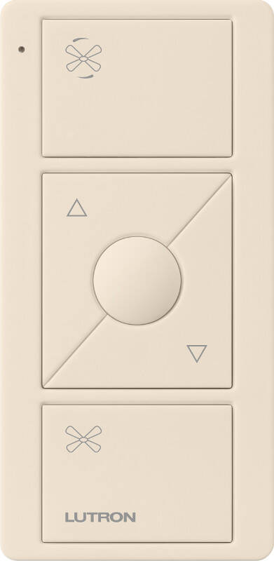 Lutron Pico Remote Fan Control, Light Almond (PJ2-3BRL-GLA-F01)