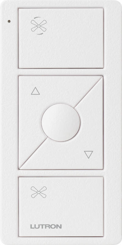 Lutron Pico Remote Fan Control, Snow (PJ2-3BRL-TSW-F01)