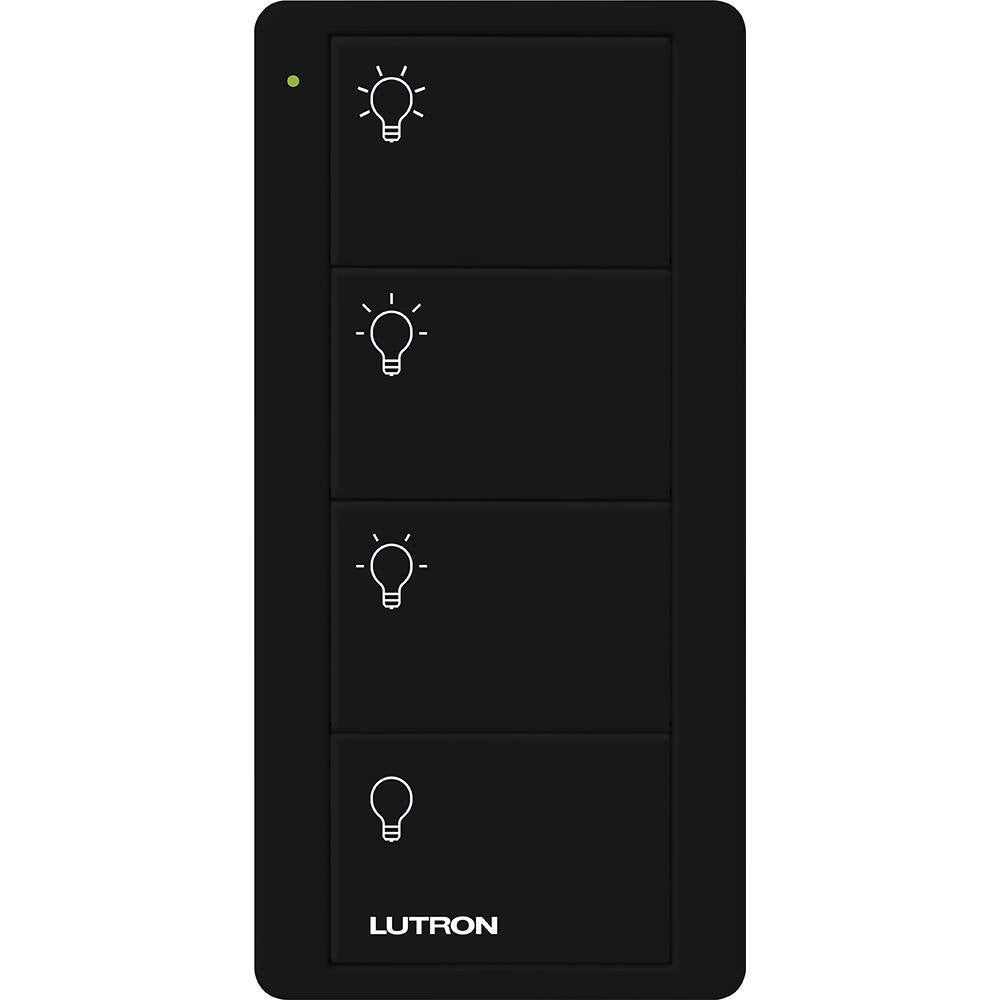 Lutron Pico Remote PRO 4 Button Scene Light, Black (PJ2-4B-BL-L31P)