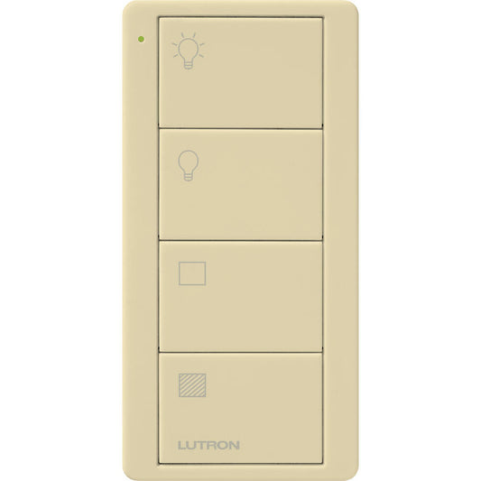 Lutron Pico Remote 4 Button 2 Group Light, Ivory (PJ2-4B-GIV-LS21)