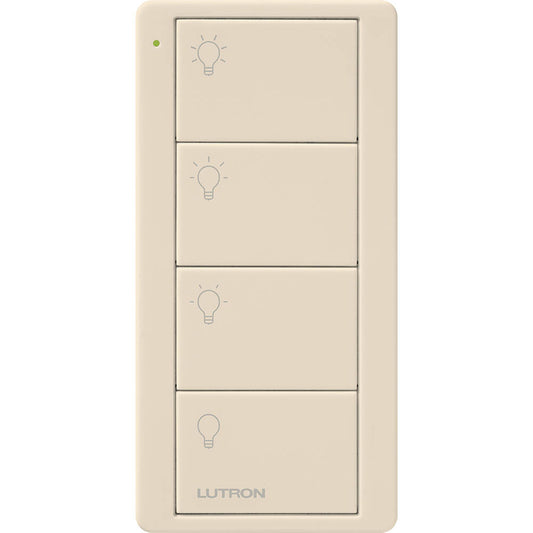 Lutron Pico Remote 4 Button Scene Light, Light Almond (PJ2-4B-GLA-L31)