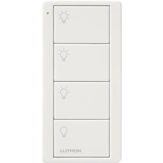 Lutron Pico Remote 4 Button Scene Light, White (PJ2-4B-GWH-L31)