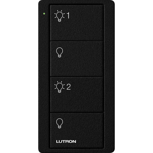 Lutron Pico Remote 4 Button 2 Group Light, Midnight (PJ2-4B-TMN-L21)