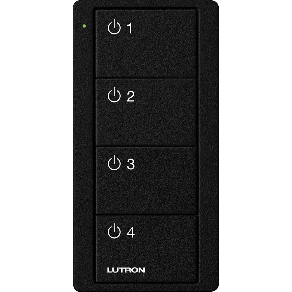 Lutron Pico Remote 4 Button 4 Group Toggle, Midnight (PJ2-4B-TMN-L41)