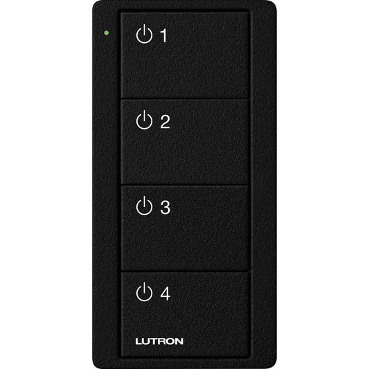 Lutron Pico Remote 4 Button 4 Group Toggle, Midnight (PJ2-4B-TMN-L41)