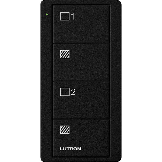 Lutron Pico Remote 4 Button 2 Group Shade, Midnight (PJ2-4B-TMN-S21)