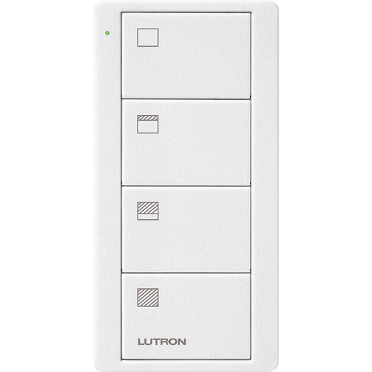 Lutron Pico Remote 4 Button Scene Shade, Snow (PJ2-4B-TSW-S31)