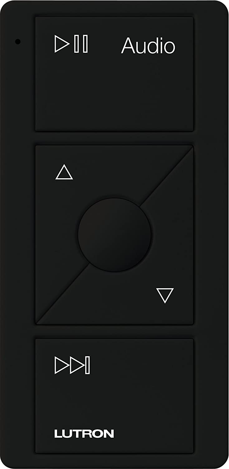 Lutron Pico Remote Control for Audio, Black (PJ2-3BRL-GBL-A02)