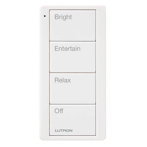 Lutron Pico Remote 4 Button Any Room Scene, White (PJ2-4B-GWH-P03)