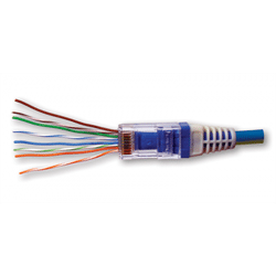 Platinum Tools EZ-RJ45 Cat6 Combo. Connector/Strain Relief (30ea). Clamshell (PLA-100011C)